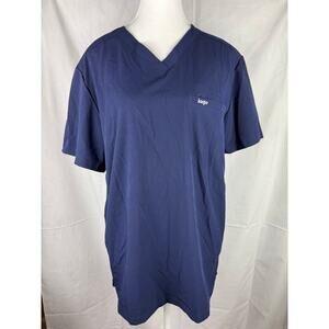 Lago Woman’s Navy Blue Short-sleeve Scrub top - M